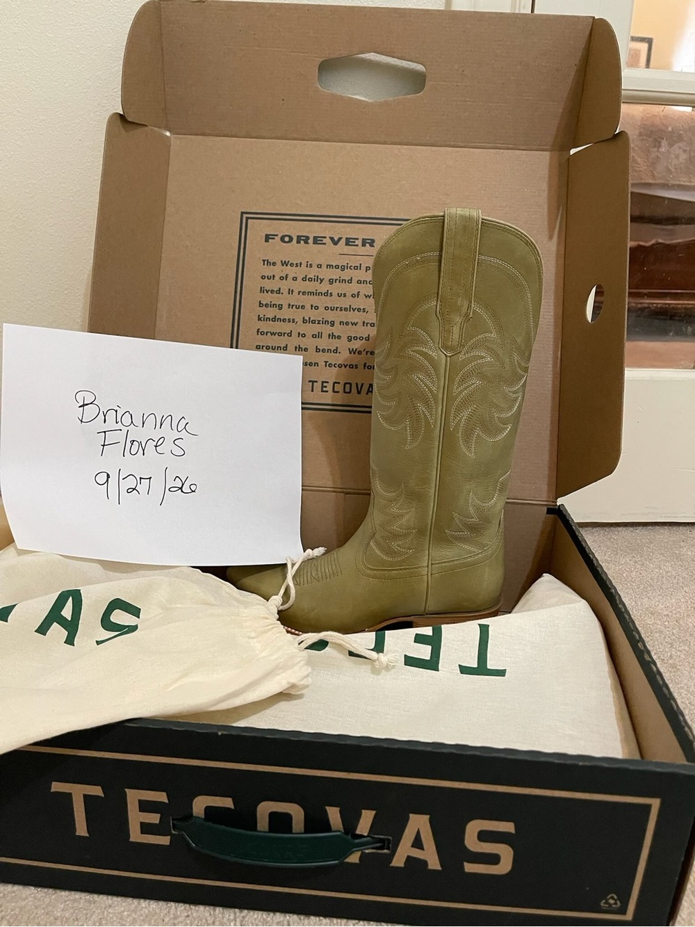 Tecovas The Annie Light Sage - Women's Stylish Western Boot